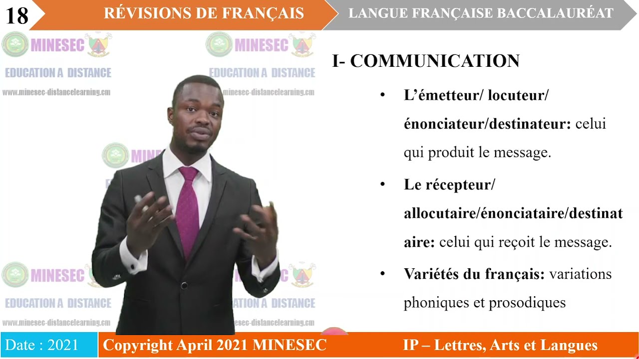 cours de langue francaise terminale pdf cameroun