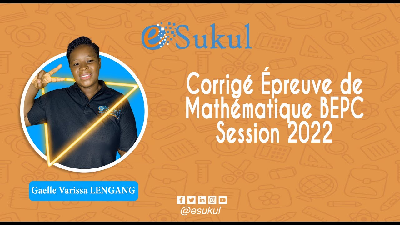 epreuves de maths des 10 derniers bepc au cameroun pdf