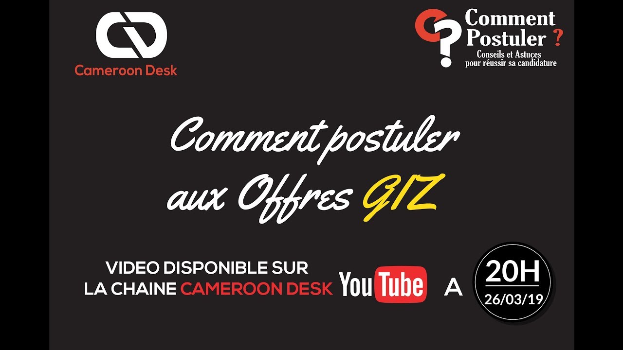giz recrutement cameroun