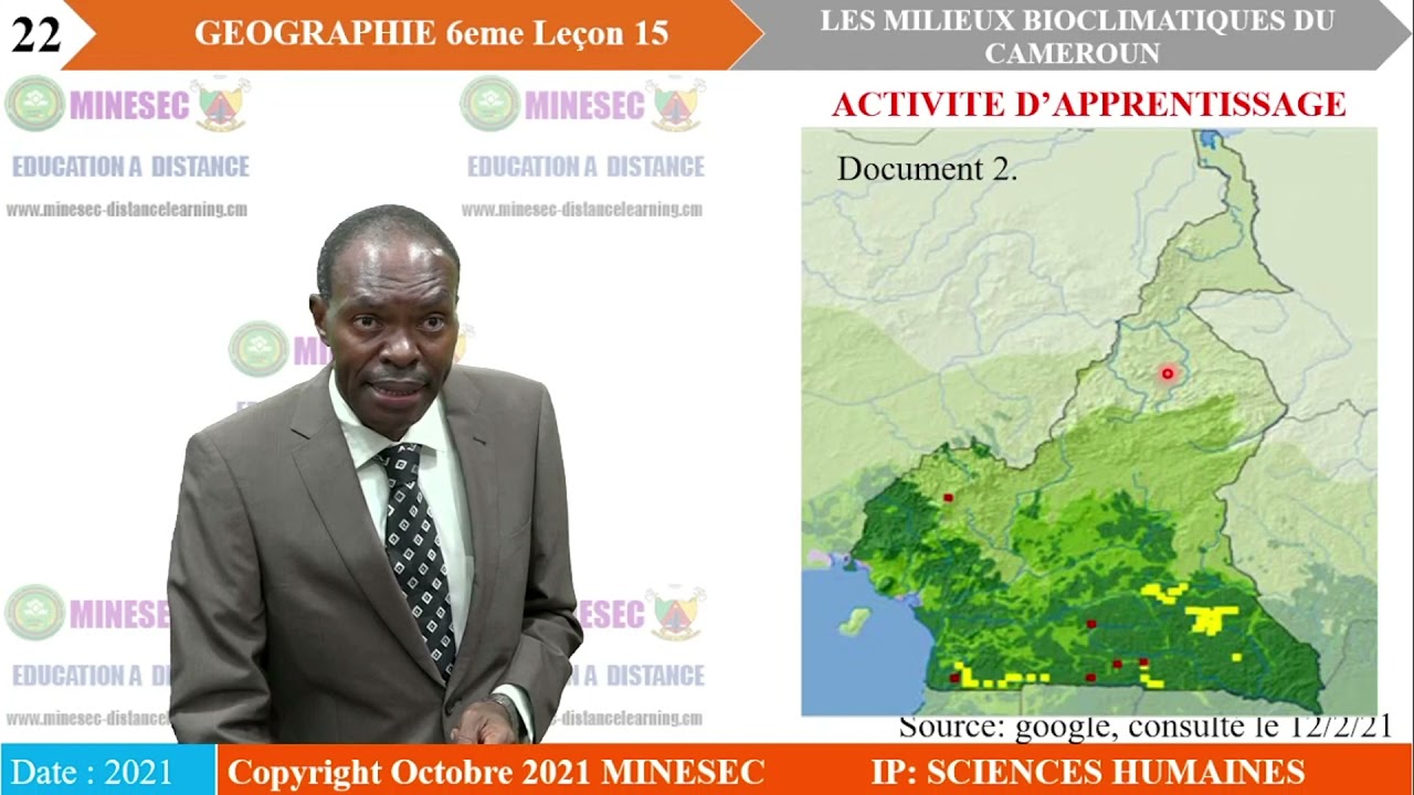 les milieux bioclimatiques du cameroun