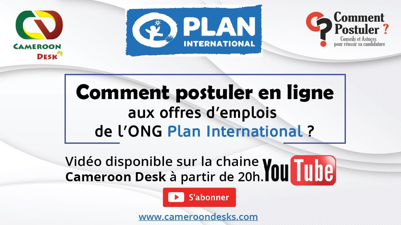 offre d emploi a plan cameroun