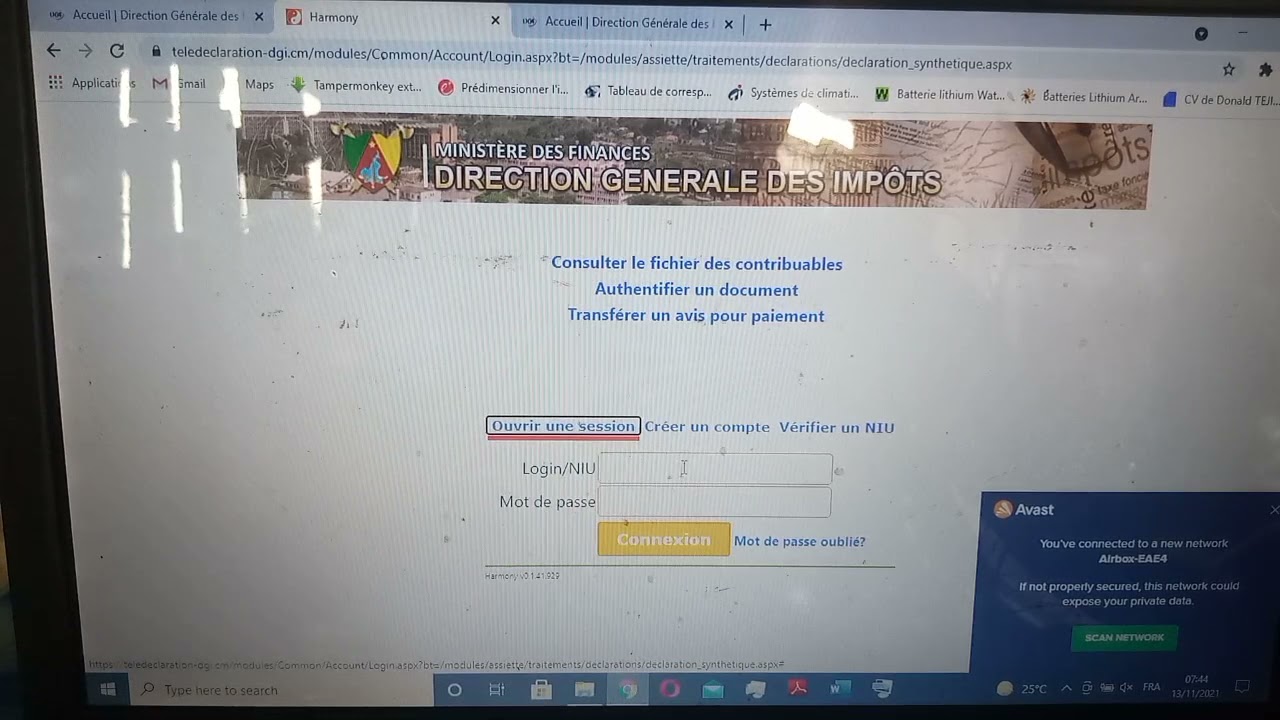 tele declaration impot cameroun